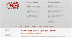 Desktop Screenshot of basket-club-st-julien.org