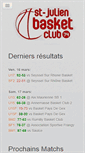 Mobile Screenshot of basket-club-st-julien.org