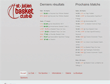 Tablet Screenshot of basket-club-st-julien.org